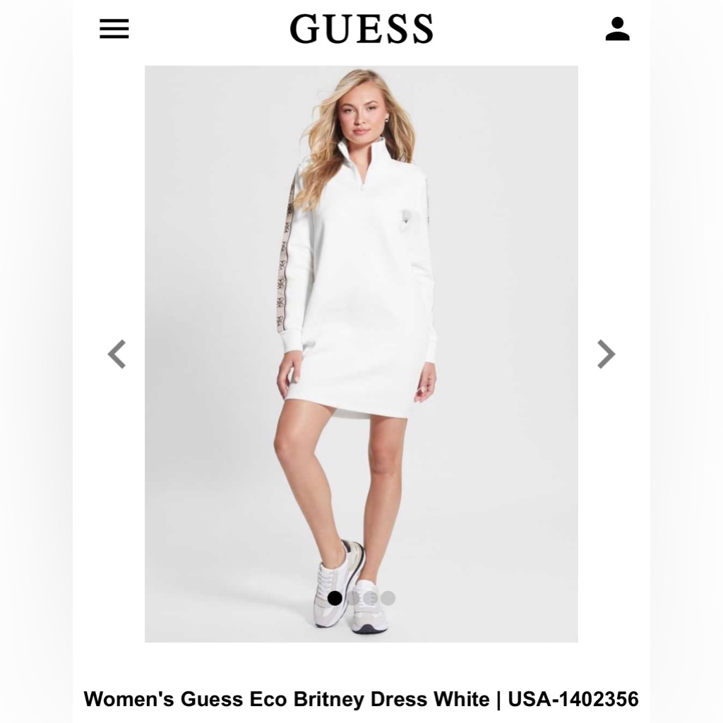 Brand New Guess Dress Eco Britney Tape Brand New Guess Dress Eco Britney Tape